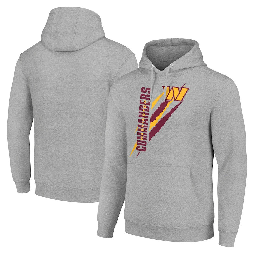 Washington Commanders Starter Unisex Color Scratch Fleece Pullover Hoodie Heather Gray | NFL