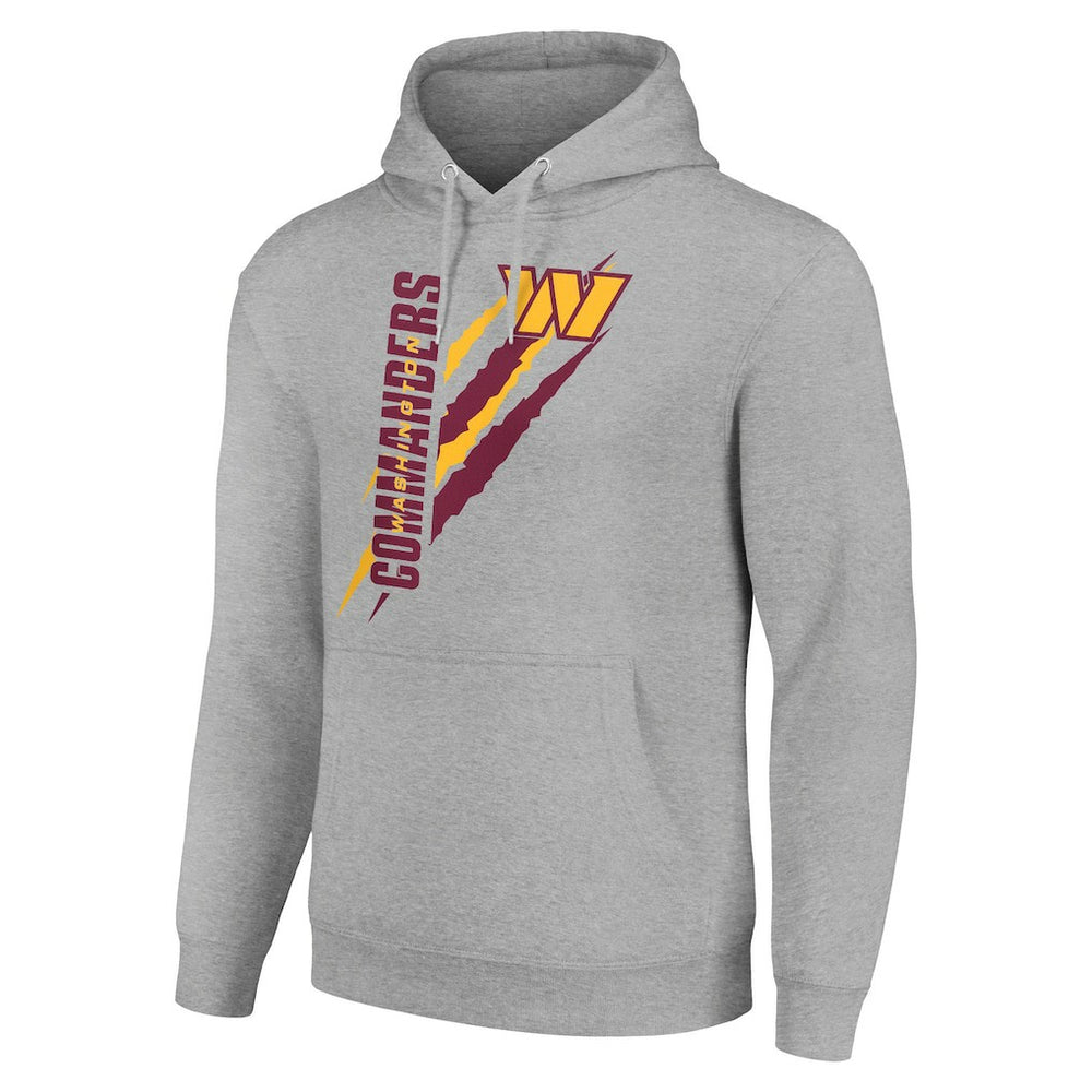 Washington Commanders Starter Unisex Color Scratch Fleece Pullover Hoodie Heather Gray | NFL