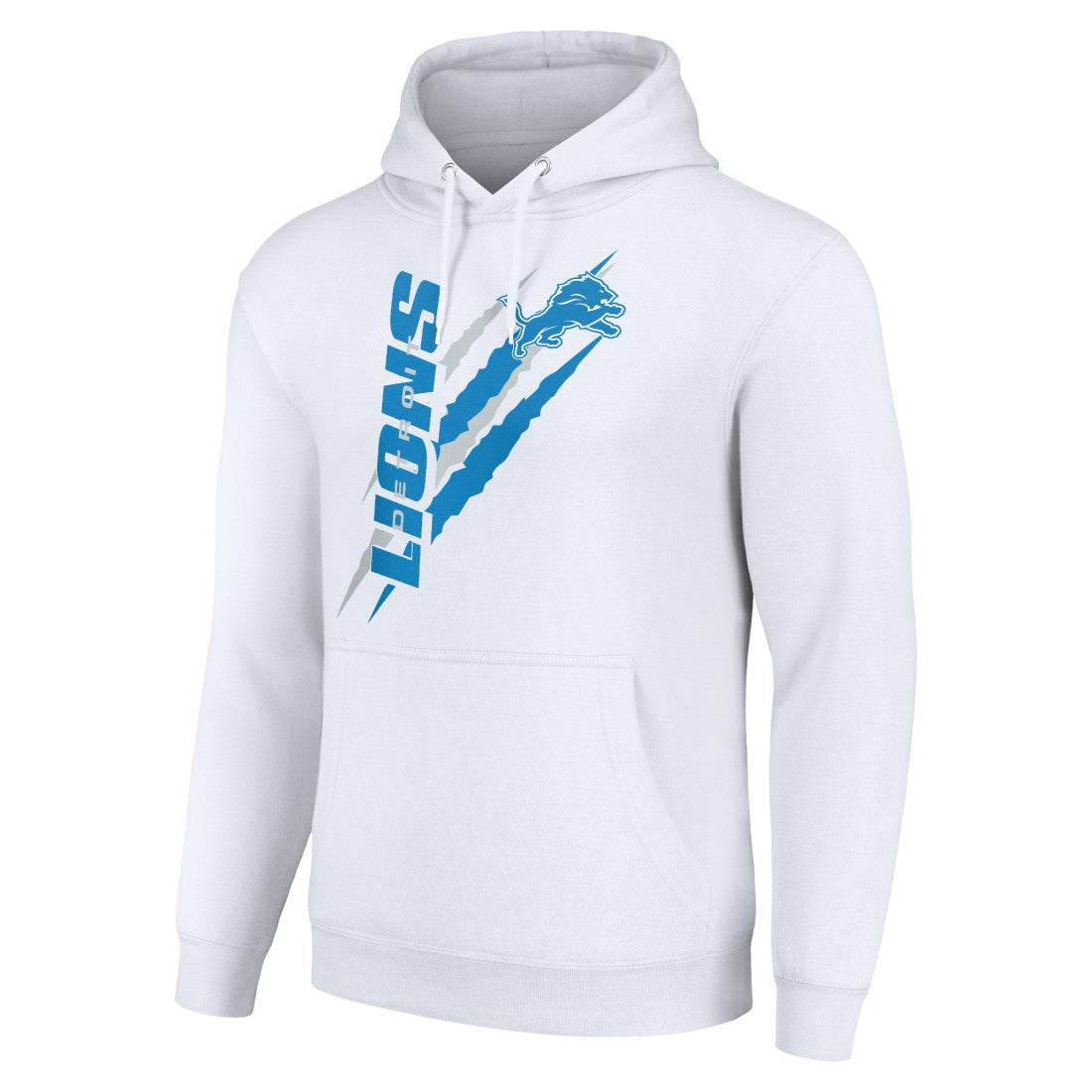 Detroit Lions Starter Unisex Color Scratch Fleece Pullover Hoodie White | NFL