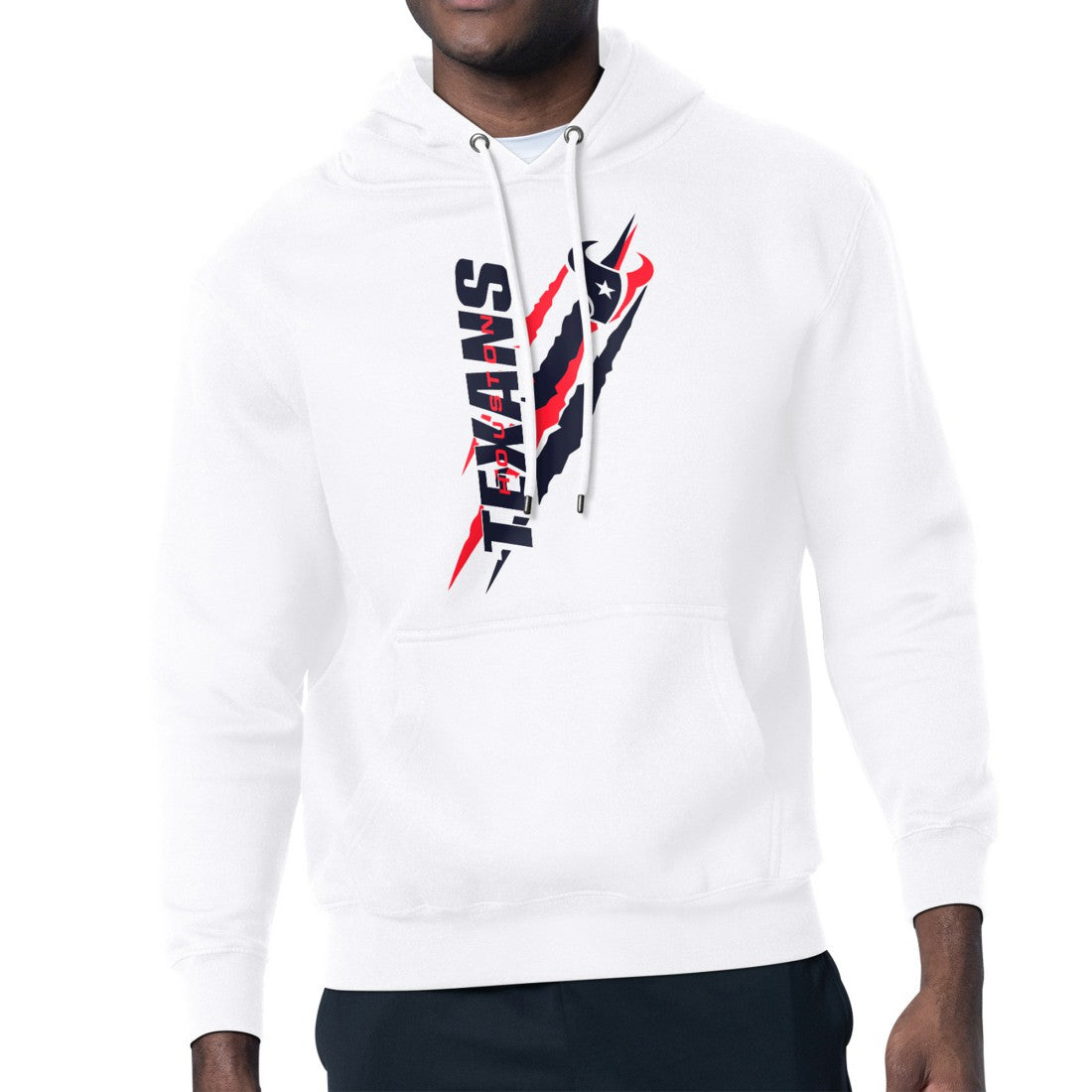 Houston Texans Starter Unisex Color Scratch Fleece Pullover Hoodie White | NFL