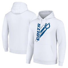 Indianapolis Colts Starter Unisex Color Scratch Fleece Pullover Hoodie White | NFL