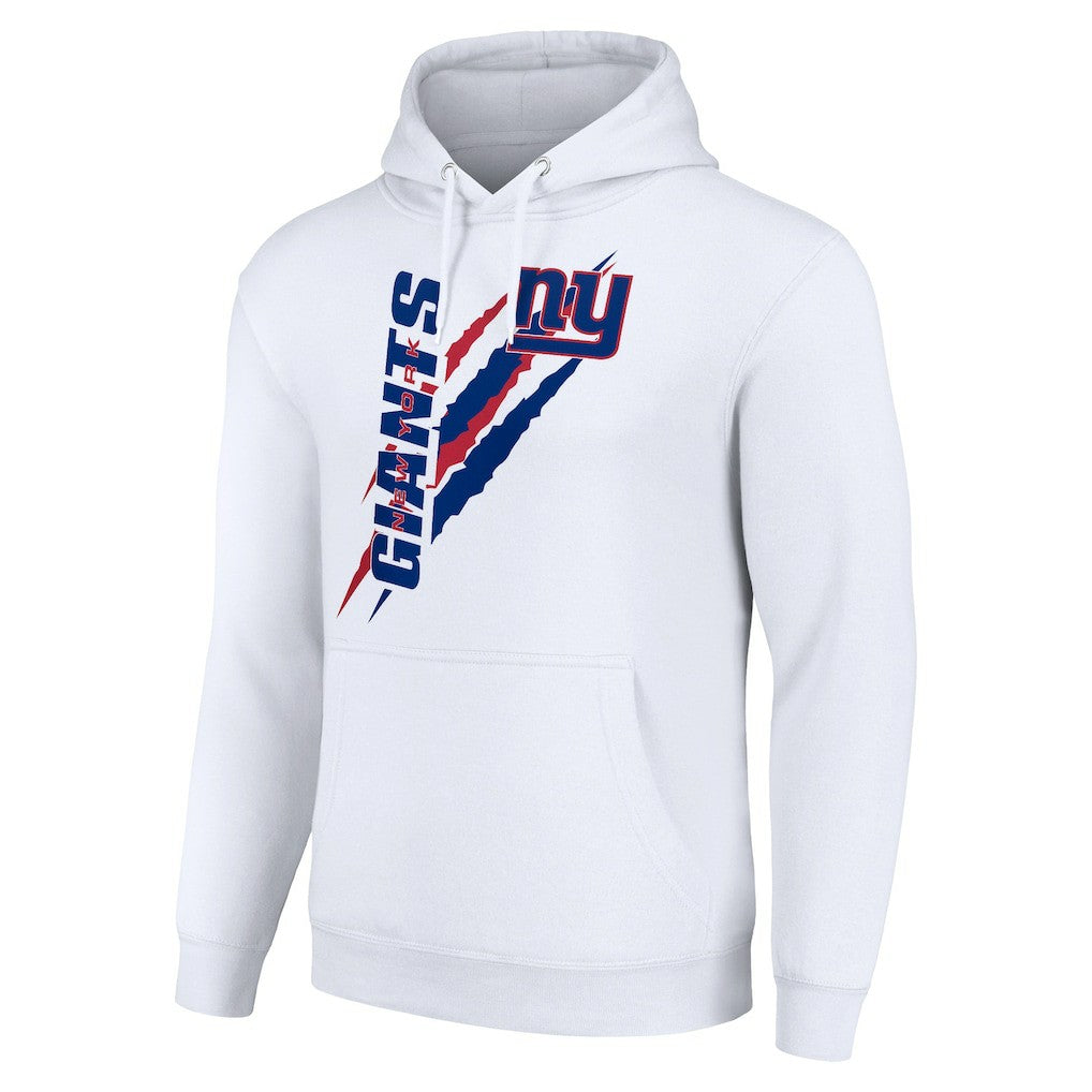 New York Giants Starter Unisex Color Scratch Fleece Pullover Hoodie White | NFL