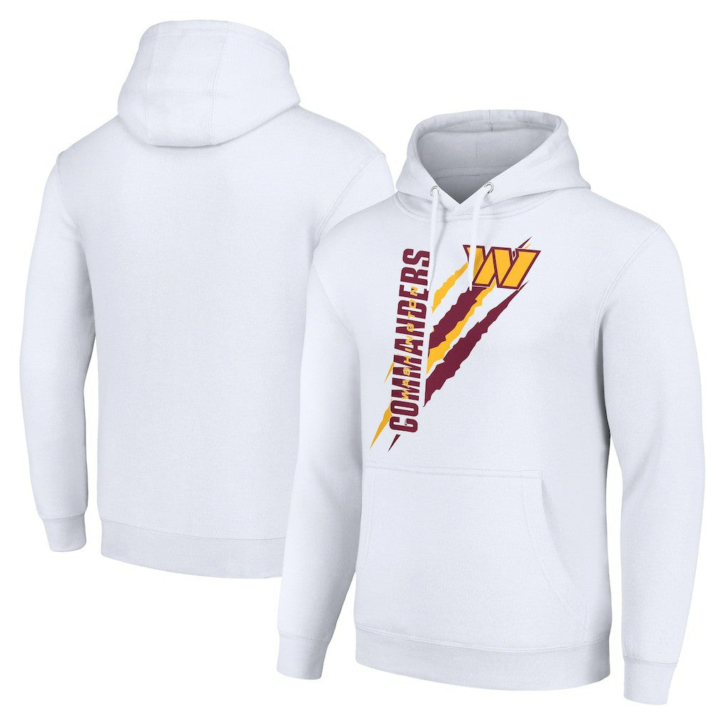 Washington Commanders Starter Unisex Color Scratch Fleece Pullover Hoodie White | NFL