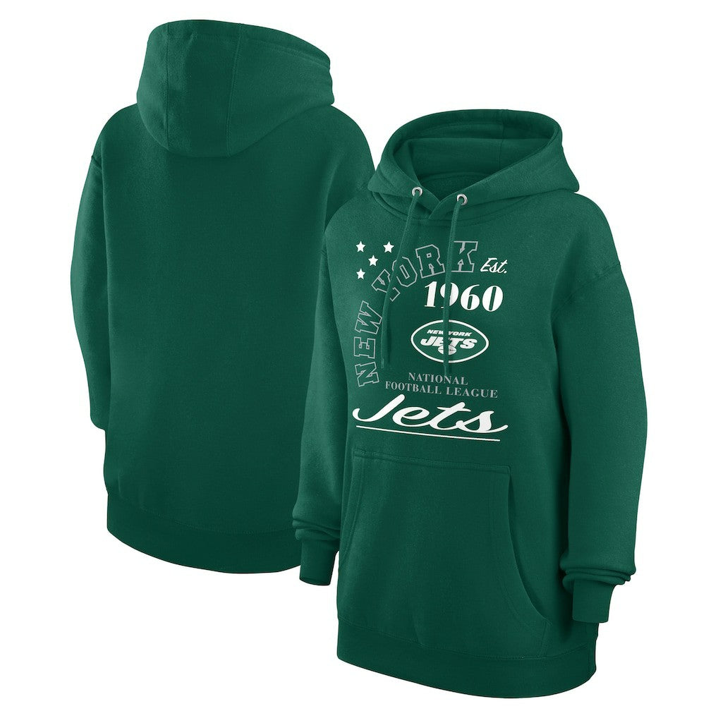 New York Jets Starter Unisex Arch Team Fleece Pullover Hoodie Green | NFL
