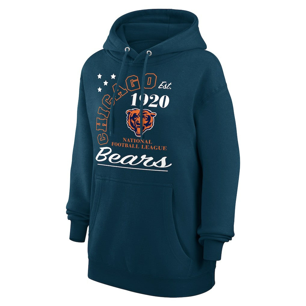 Chicago Bears Starter Unisex Arch Team Fleece Pullover Hoodie Navy | NFL
