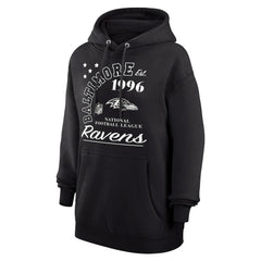 Baltimore Ravens Starter Unisex Arch Team Fleece Pullover Hoodie Black | NFL