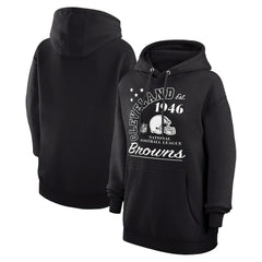 Cleveland Browns Starter Unisex Arch Team Fleece Pullover Hoodie Black | NFL