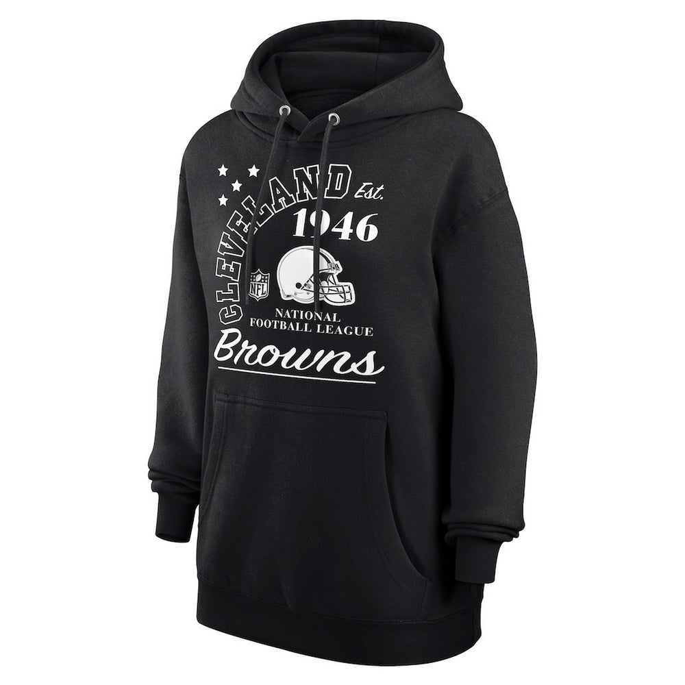 Cleveland Browns Starter Unisex Arch Team Fleece Pullover Hoodie Black | NFL