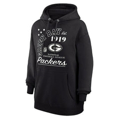Green Bay Packers Starter Unisex Arch Team Fleece Pullover Hoodie Black | NFL