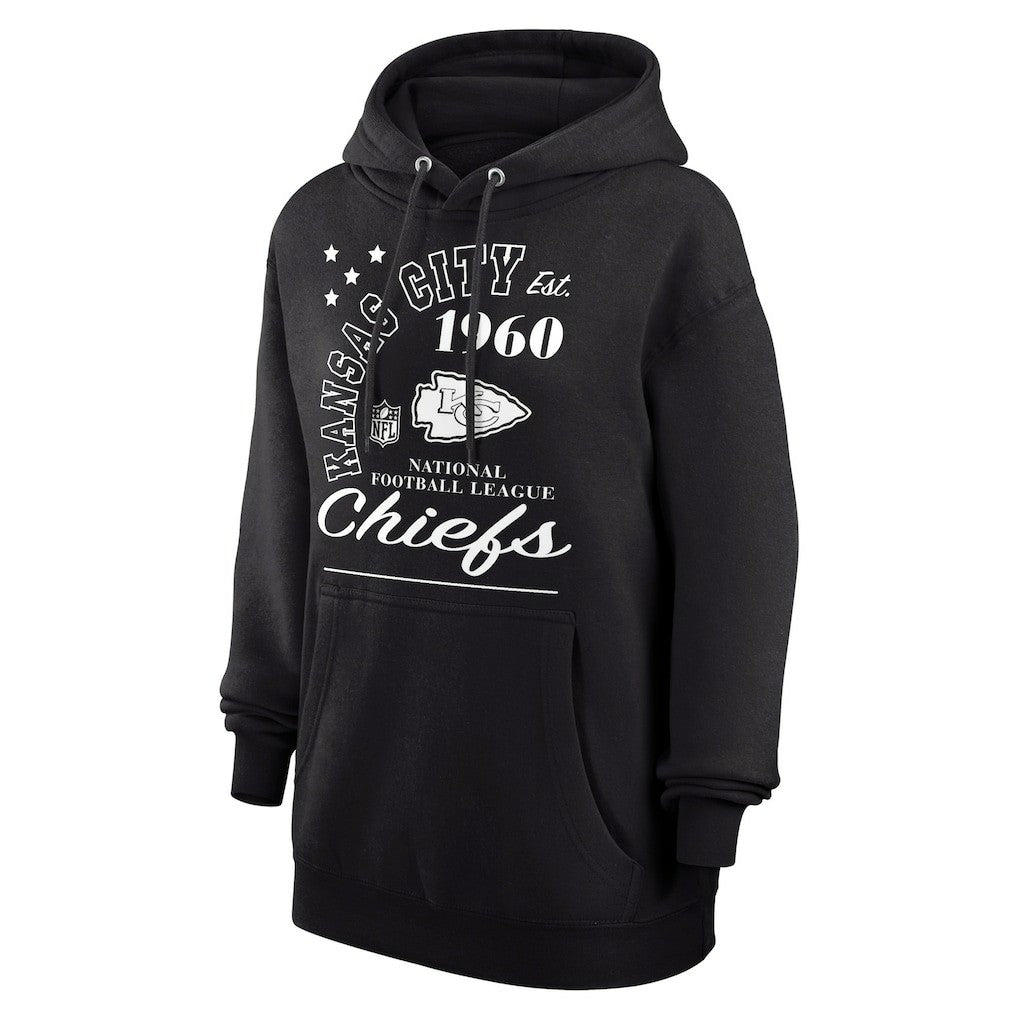 Kansas City Chiefs Starter Unisex Arch Team Fleece Pullover Hoodie Black | NFL