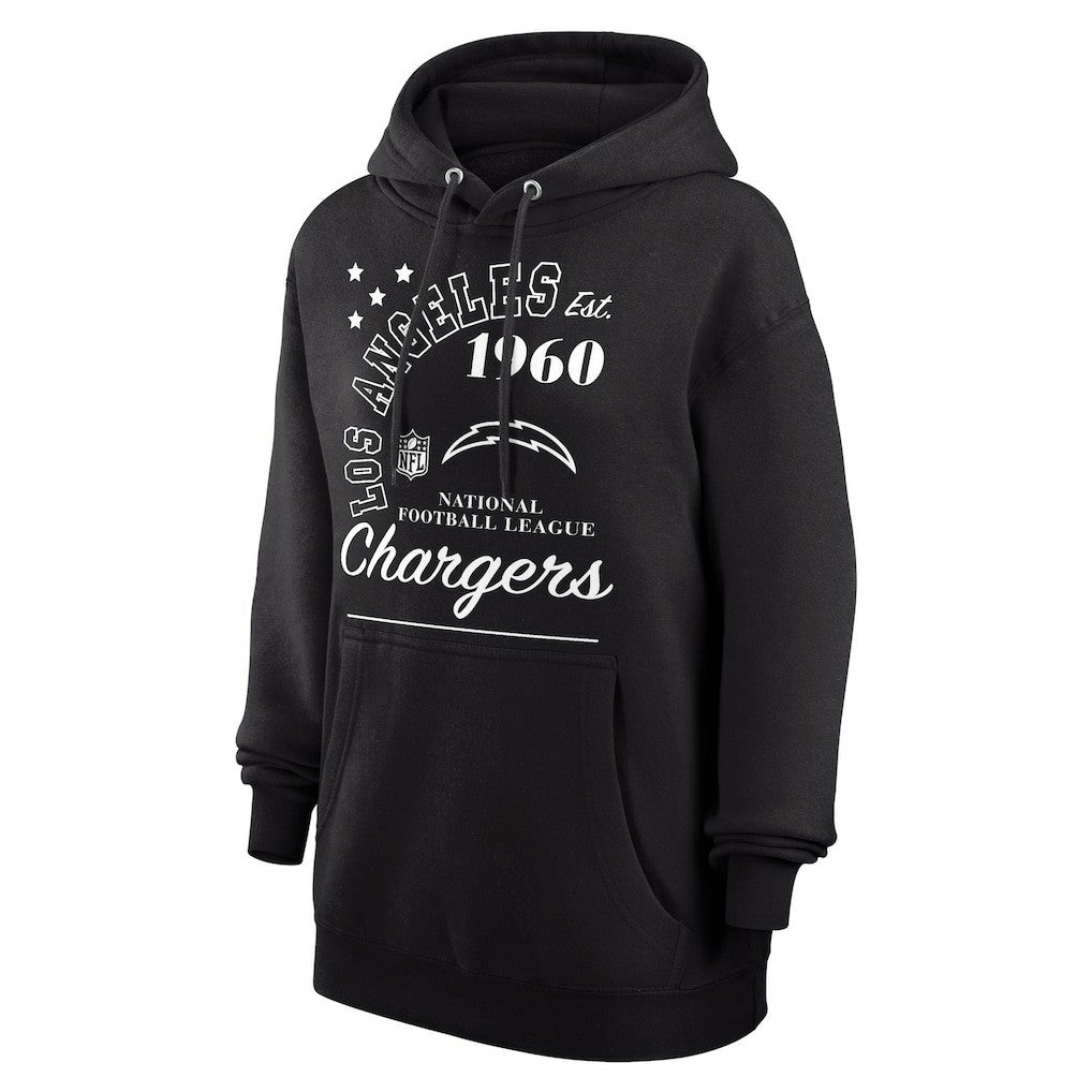 Los Angeles Chargers Starter Unisex Arch Team Fleece Pullover Hoodie Black | NFL