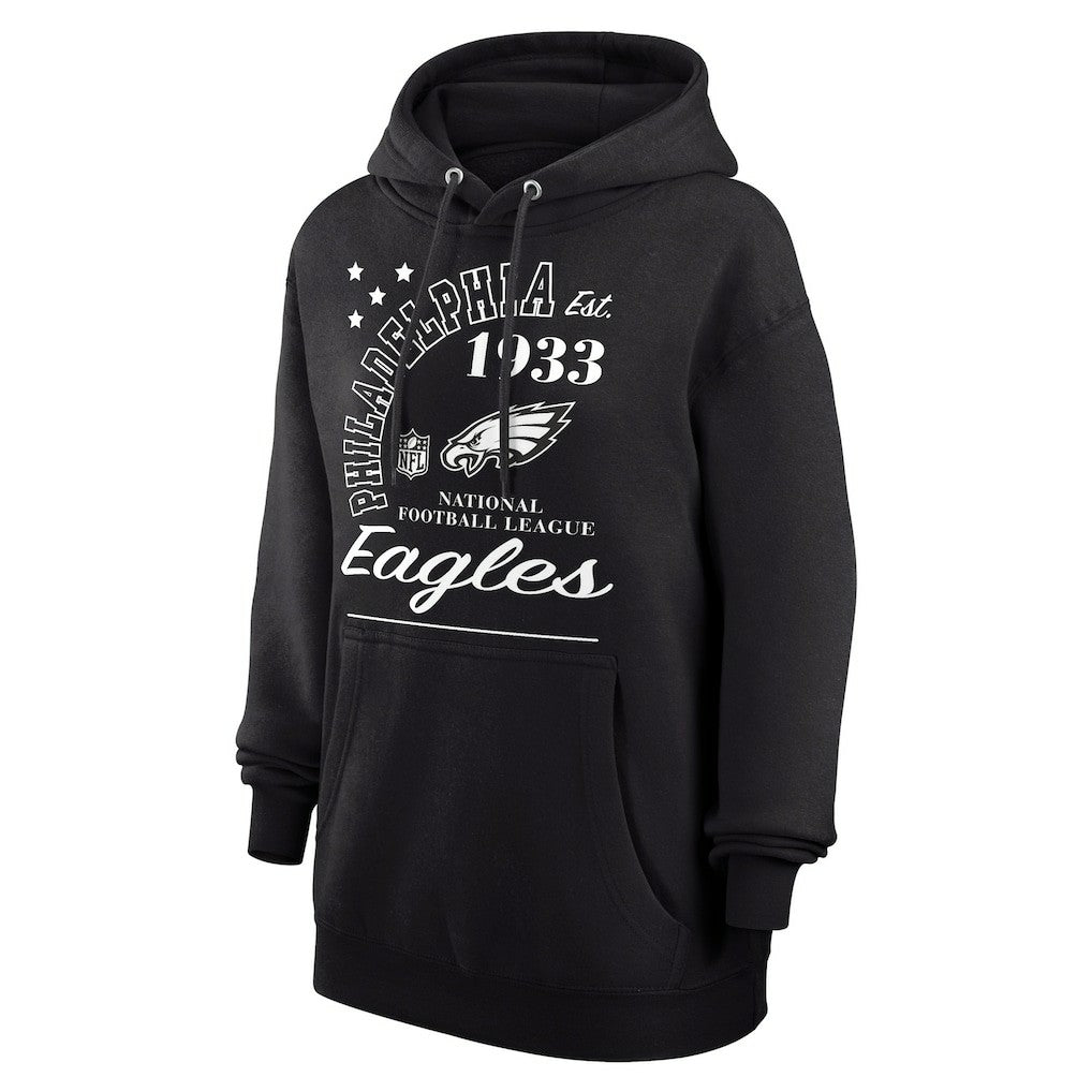 Philadelphia Eagles Starter Unisex Arch Team Fleece Pullover Hoodie Black | NFL