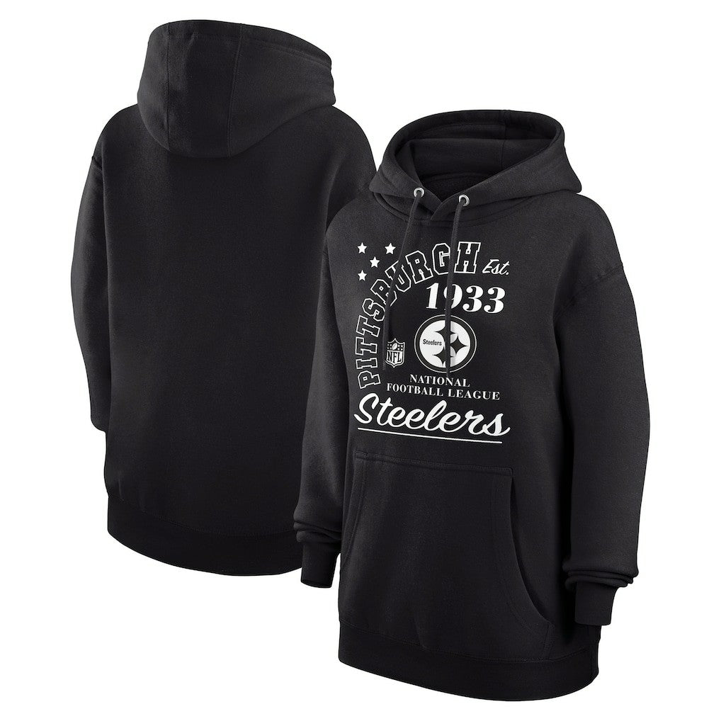 Pittsburgh Steelers Starter Unisex Arch Team Fleece Pullover Hoodie Black | NFL