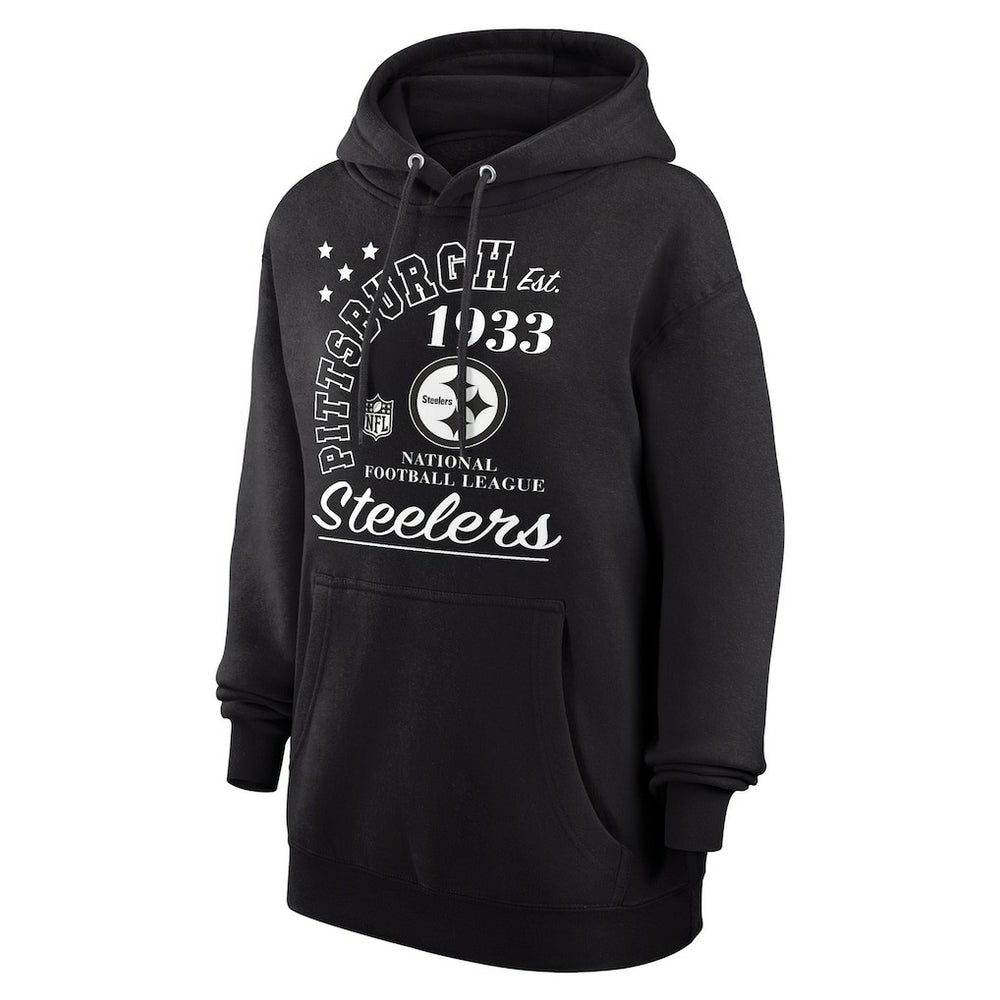 Pittsburgh Steelers Starter Unisex Arch Team Fleece Pullover Hoodie Black | NFL