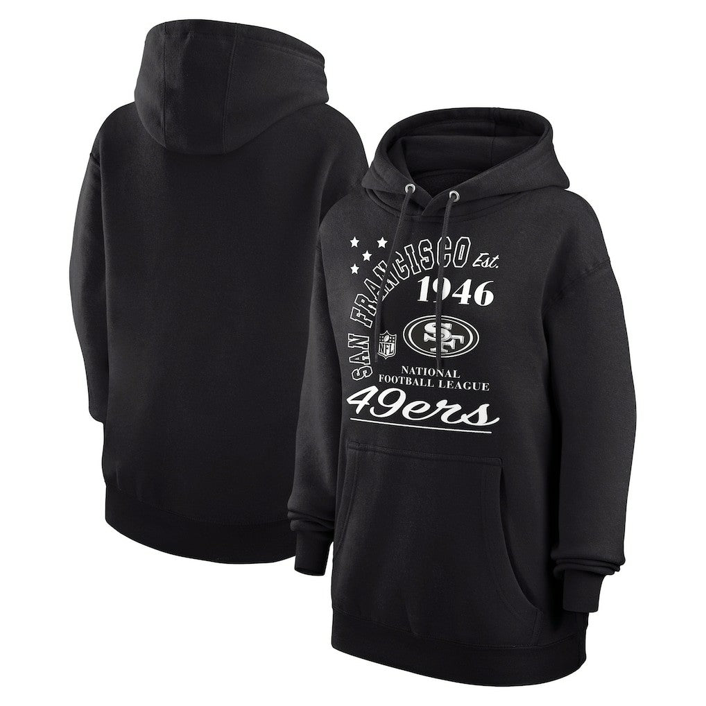 San Francisco 49ers Starter Unisex Arch Team Fleece Pullover Hoodie Black | NFL