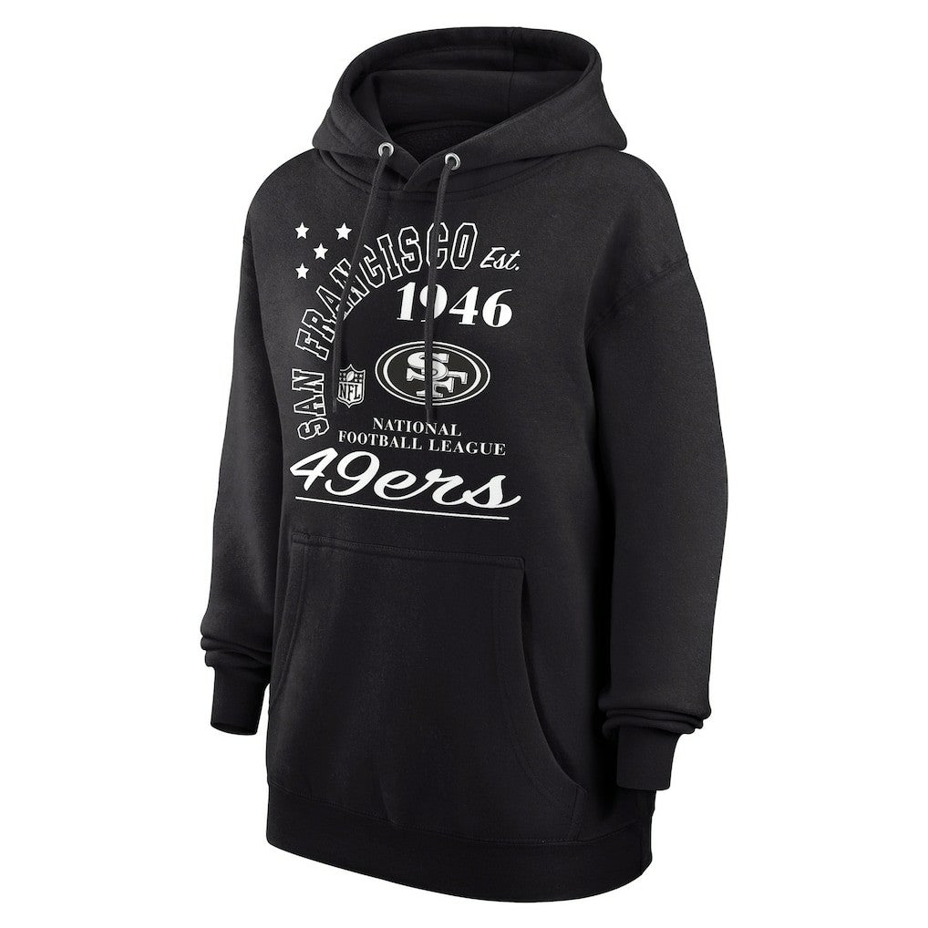 San Francisco 49ers Starter Unisex Arch Team Fleece Pullover Hoodie Black | NFL