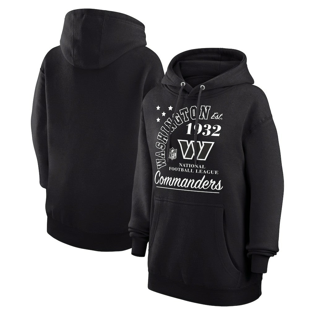 Washington Commanders Starter Unisex Arch Team Fleece Pullover Hoodie Black | NFL