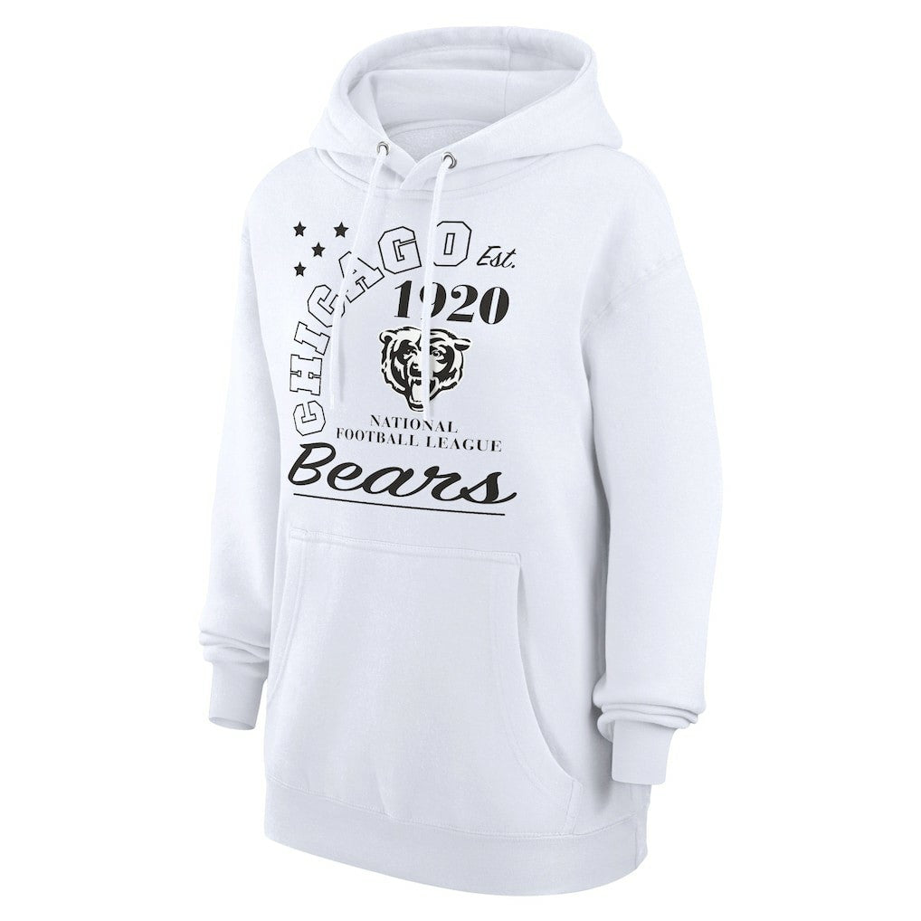 Chicago Bears Starter Unisex Arch Team Fleece Pullover Hoodie White | NFL