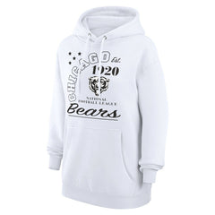 Chicago Bears Starter Unisex Arch Team Fleece Pullover Hoodie White | NFL