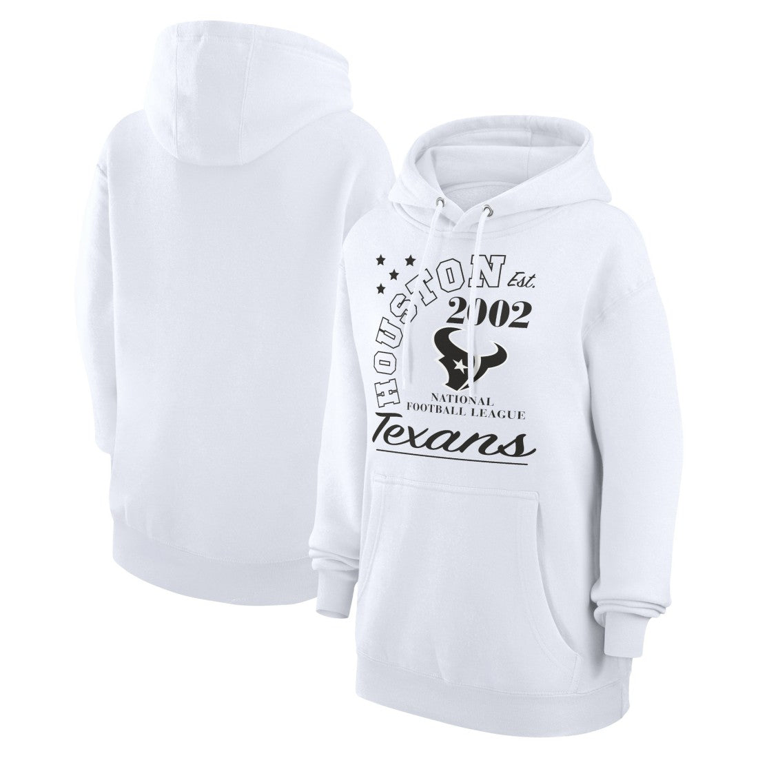 Houston Texans Starter Unisex Arch Team Fleece Pullover Hoodie White | NFL