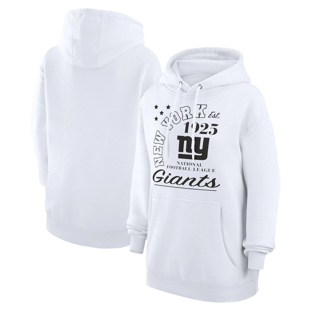 New York Giants Starter Unisex Arch Team Fleece Pullover Hoodie White | NFL