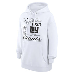 New York Giants Starter Unisex Arch Team Fleece Pullover Hoodie White | NFL