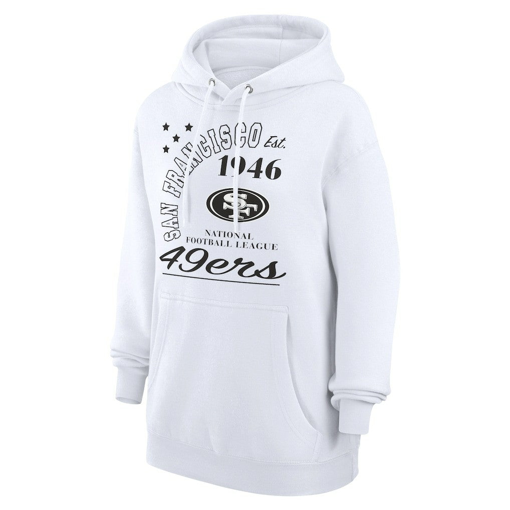San Francisco 49ers Starter Unisex Arch Team Fleece Pullover Hoodie White | NFL