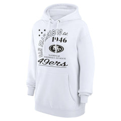 San Francisco 49ers Starter Unisex Arch Team Fleece Pullover Hoodie White | NFL