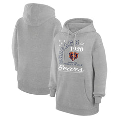 Chicago Bears Starter Unisex Arch Team Fleece Pullover Hoodie Heather Gray | NFL
