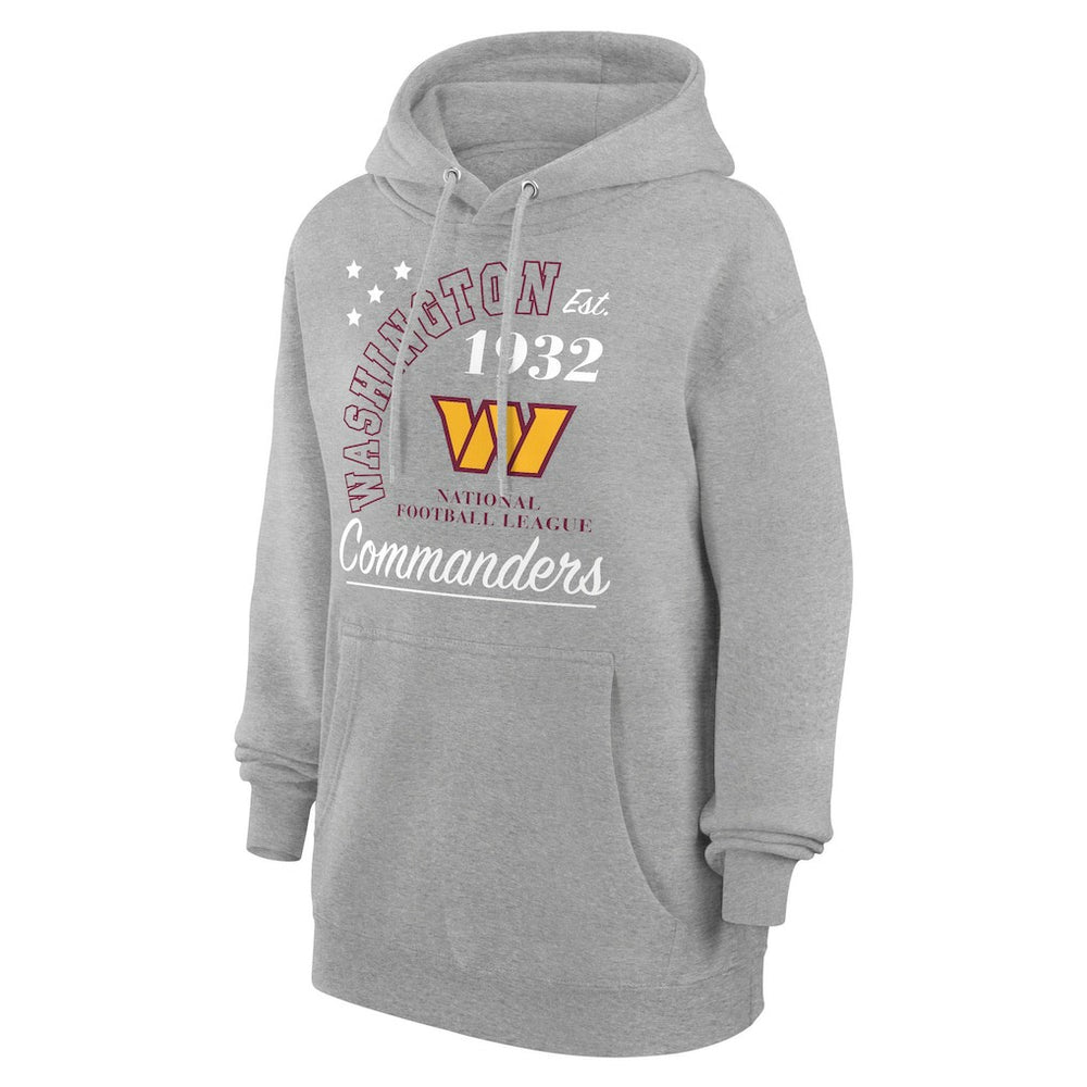 Washington Commanders Starter Unisex Arch Team Fleece Pullover Hoodie Heather Gray | NFL