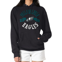 Philadelphia Eagles G-III 4Her by Carl Banks Women's City Graphic Team Fleece Pullover Hoodie Black | NFL