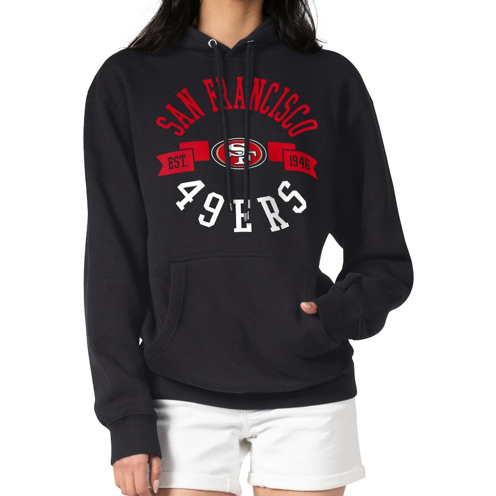 San Francisco 49ers G-III 4Her by Carl Banks Women's City Graphic Team Fleece Pullover Hoodie Black | NFL