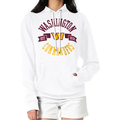 Washington Commanders G-III 4Her by Carl Banks Women's City Graphic Team Fleece Pullover Hoodie White | NFL