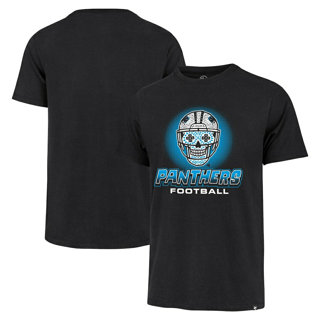 Carolina Panthers '47 Sugar Skull T-Shirt Black | 47 brand