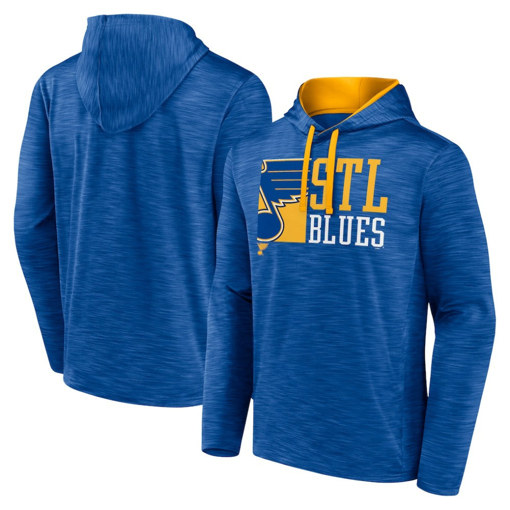 St. Louis Blues Fanatics Never Quit Pullover Hoodie - Blue - NHL