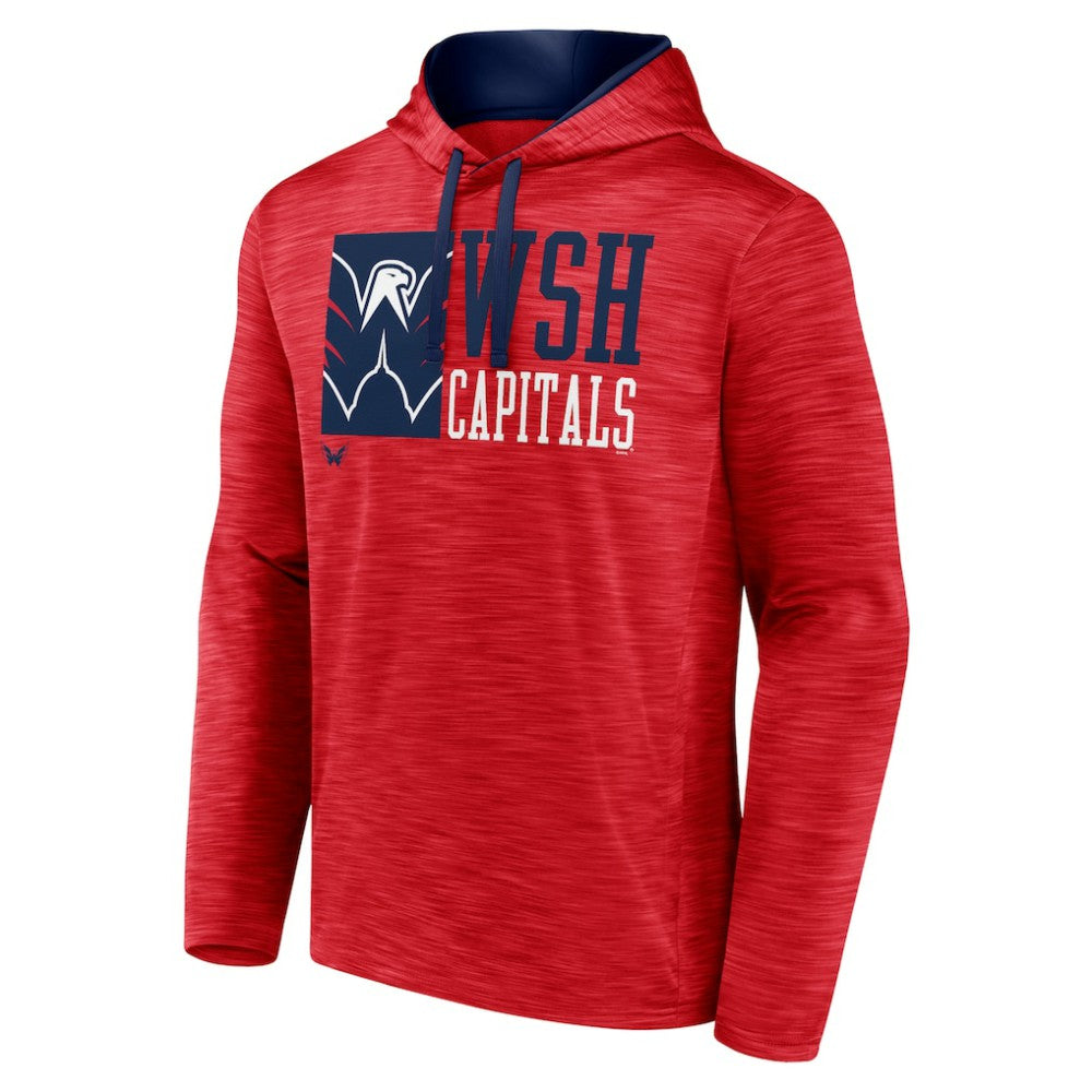 Washington Capitals Fanatics Never Quit Pullover Hoodie - Red - NHL