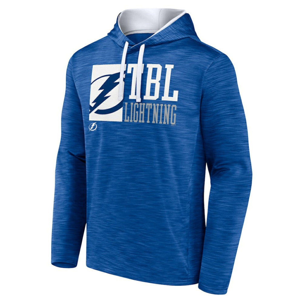 Tampa Bay Lightning Fanatics Never Quit Pullover Hoodie - Blue - NHL