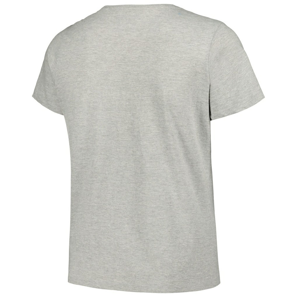 New Orleans Saints Women's Plus Size Arch Over Logo T-Shirt Heather Gray | Fanatics