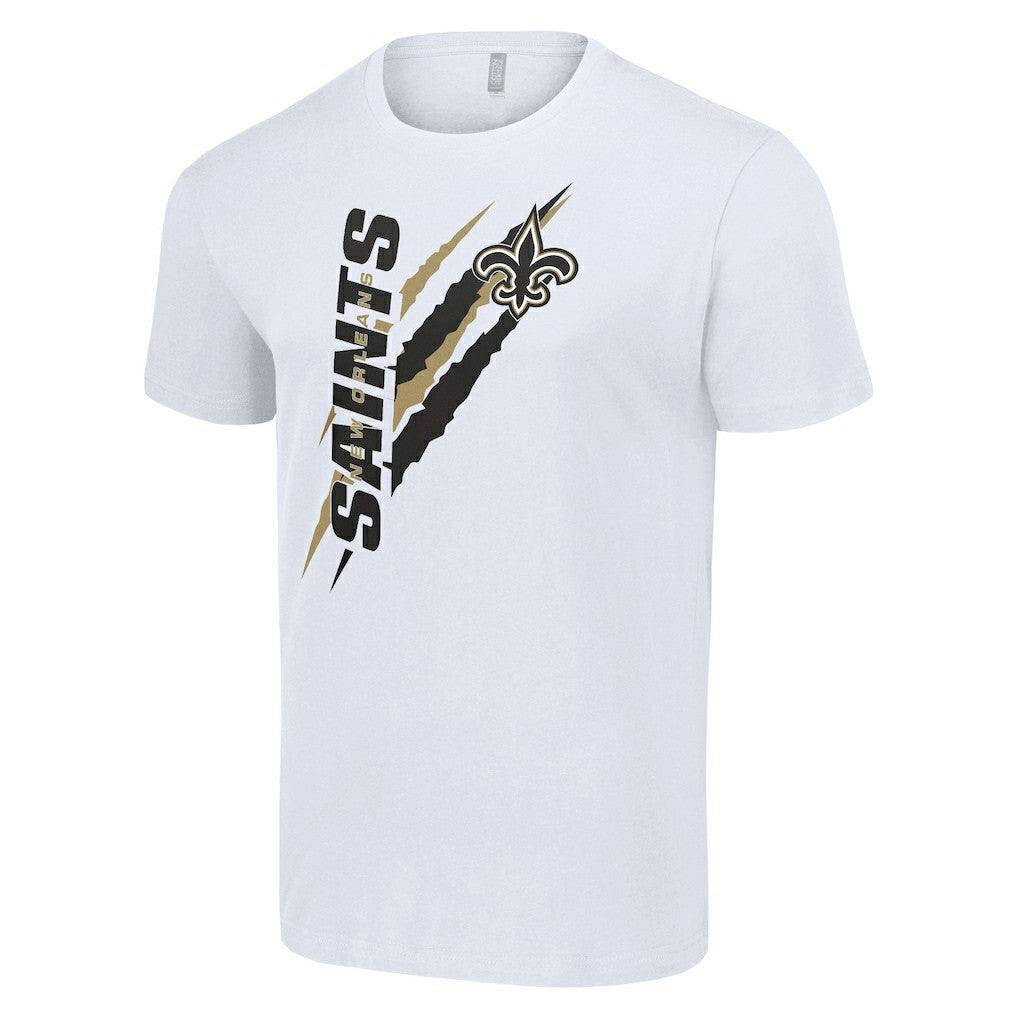 New Orleans Saints Starter Color Scratch T-Shirt White | NFL