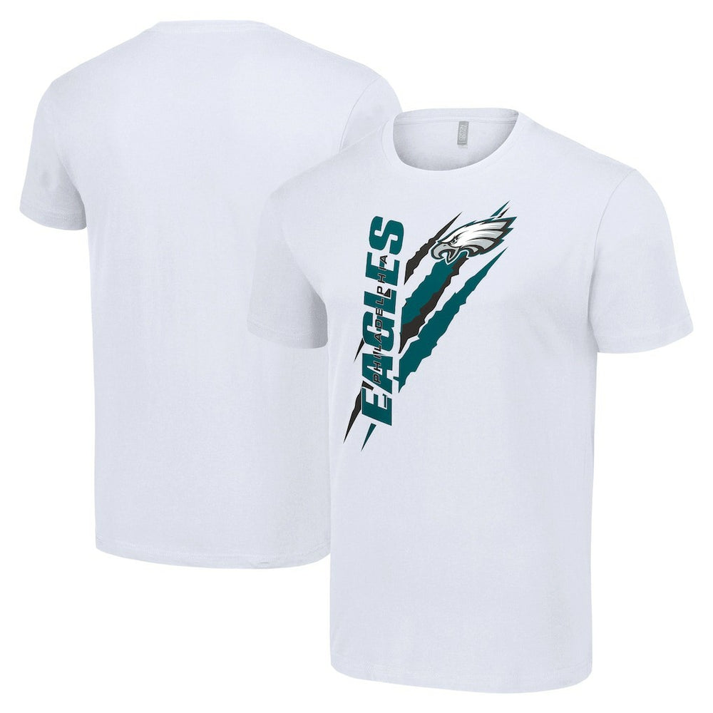 Philadelphia Eagles Starter Color Scratch T-Shirt White | NFL