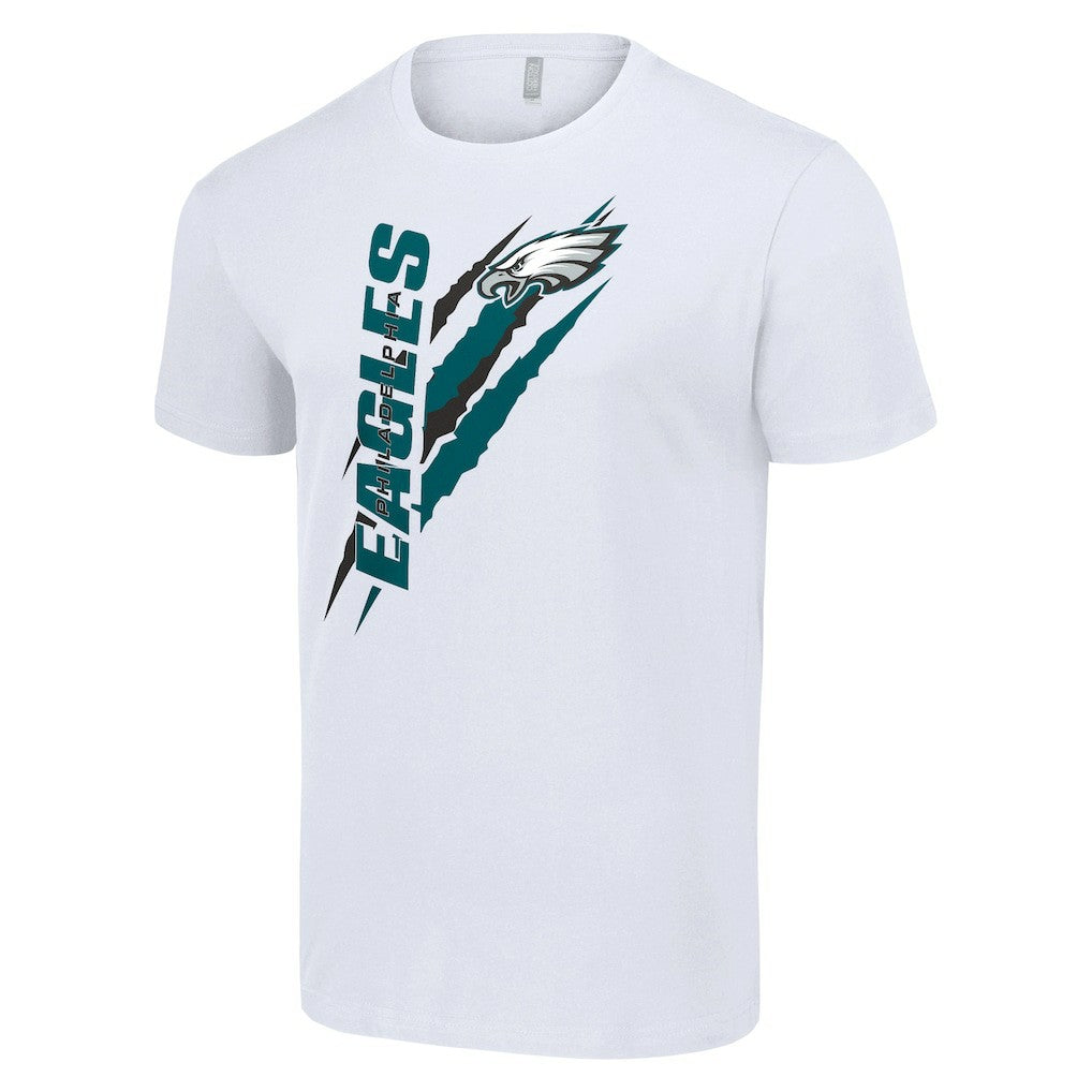 Philadelphia Eagles Starter Color Scratch T-Shirt White | NFL