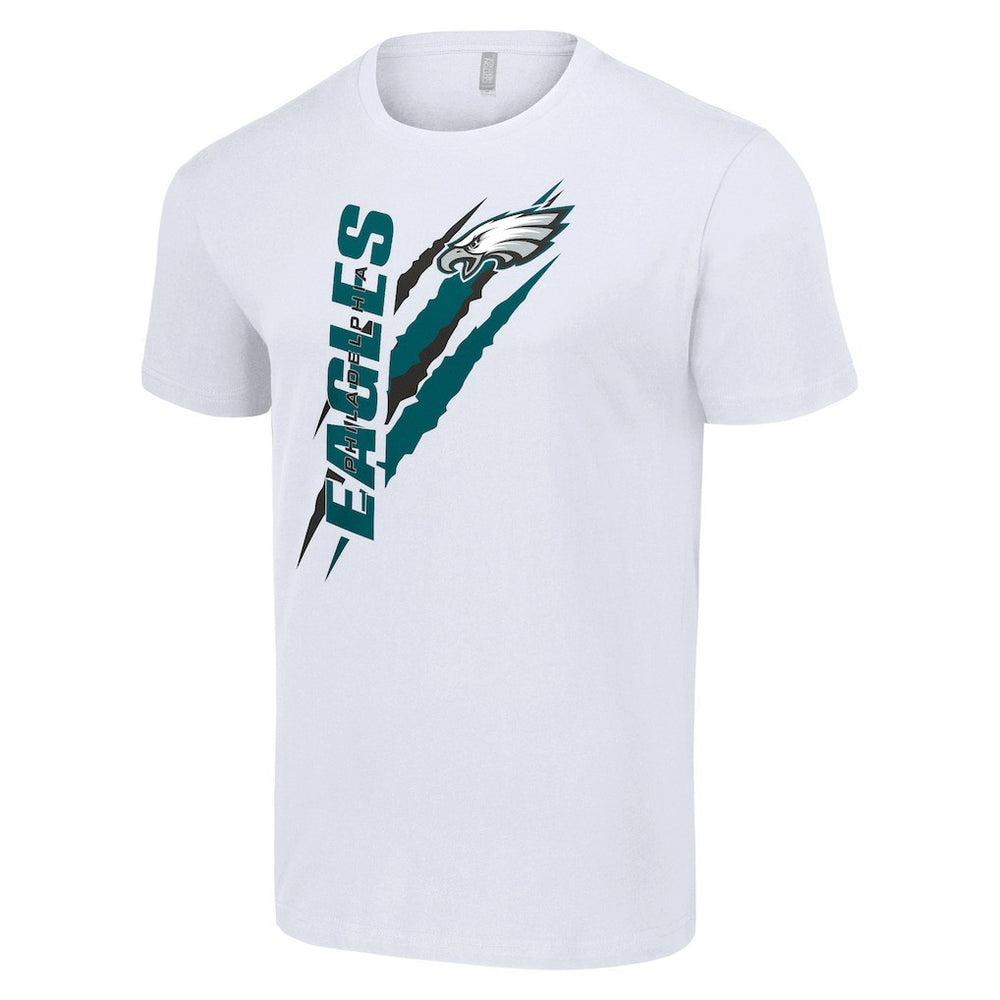 Philadelphia Eagles Starter Color Scratch T-Shirt White | NFL