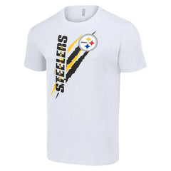 Pittsburgh Steelers Starter Color Scratch T-Shirt White | NFL