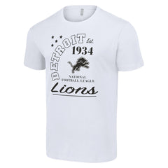 Detroit Lions Starter City Arch Team T-Shirt White | NFL