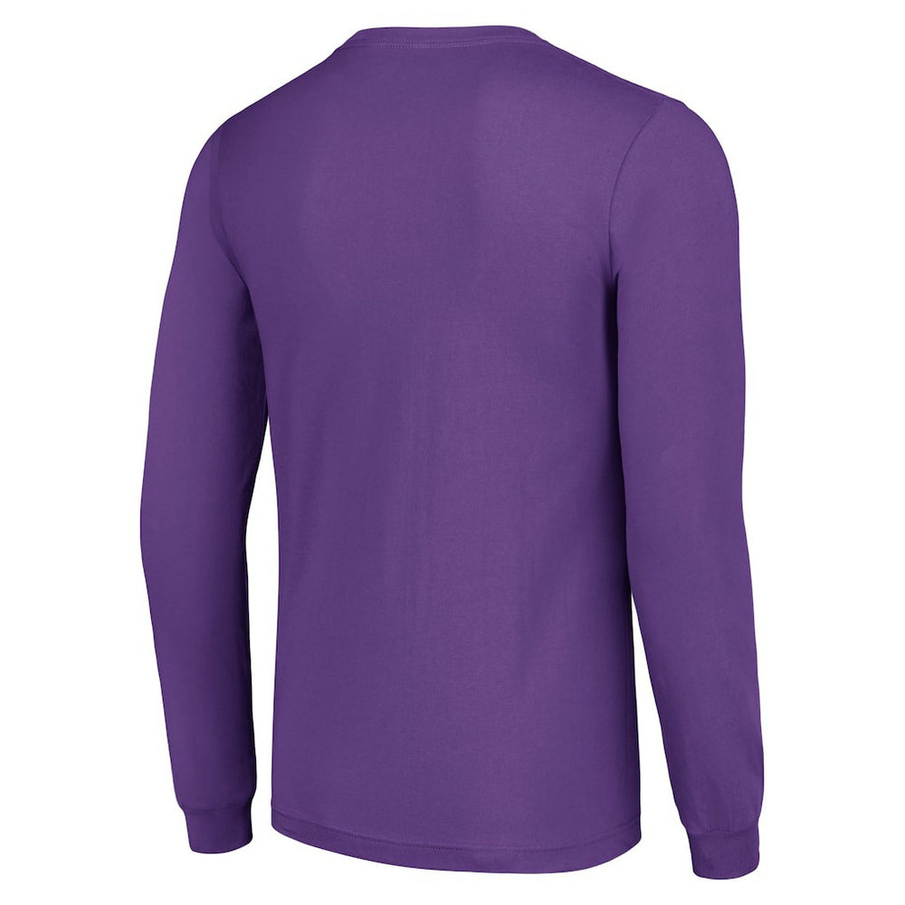 Minnesota Vikings Starter Half Ball Team Long Sleeve T-Shirt Purple | NFL