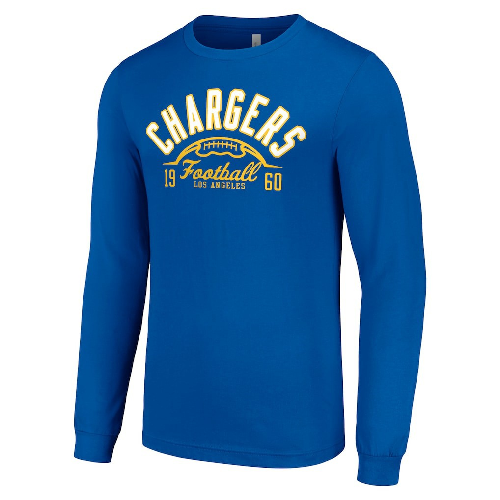 Los Angeles Chargers Starter Half Ball Team Long Sleeve T-Shirt Royal | NFL