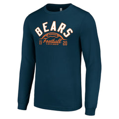 Chicago Bears Starter Half Ball Team Long Sleeve T-Shirt Navy | NFL