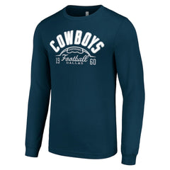 Dallas Cowboys Starter Half Ball Team Long Sleeve T-Shirt Navy | NFL