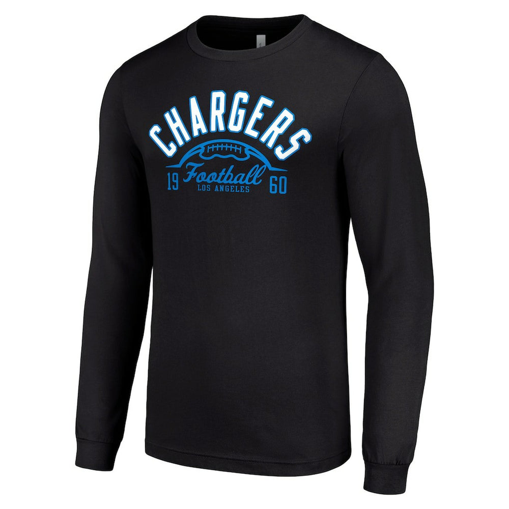 Los Angeles Chargers Starter Half Ball Team Long Sleeve T-Shirt Black | NFL