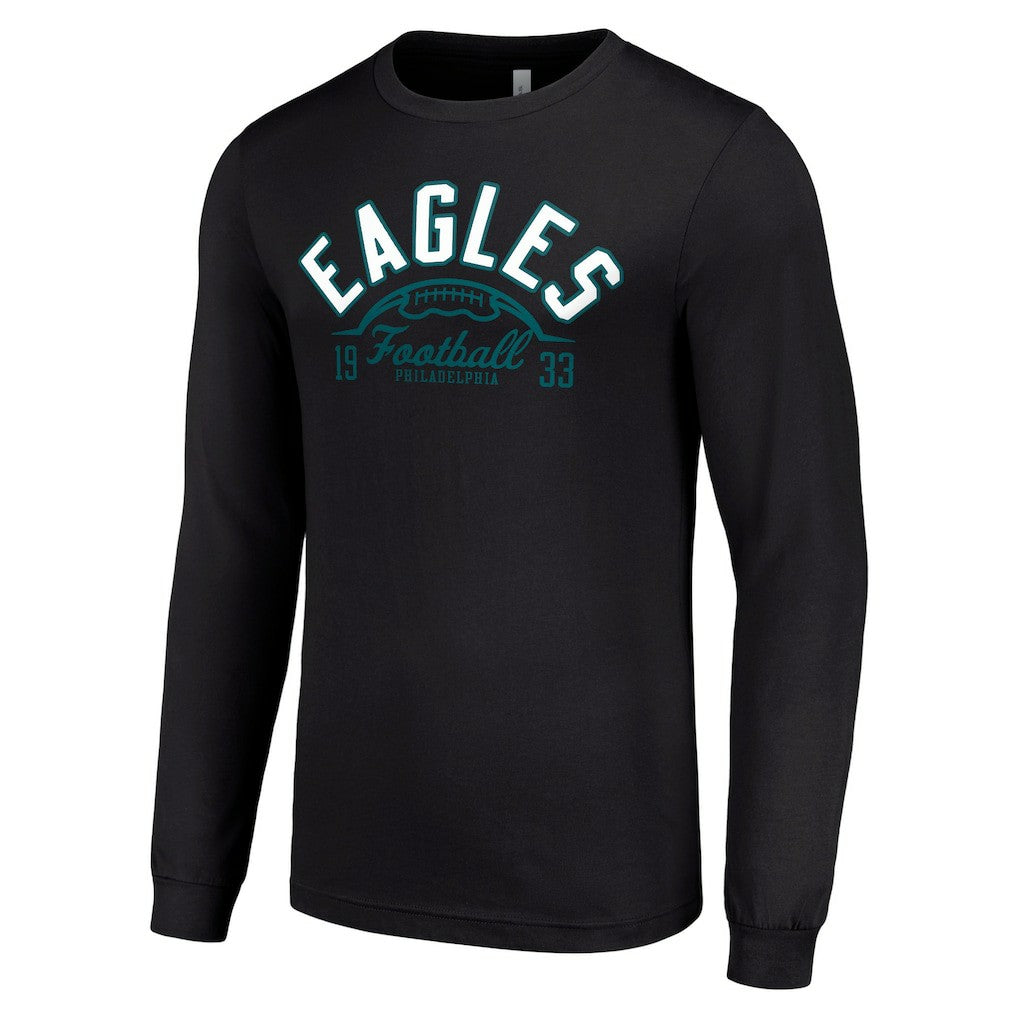 Philadelphia Eagles Starter Half Ball Team Long Sleeve T-Shirt Black | NFL
